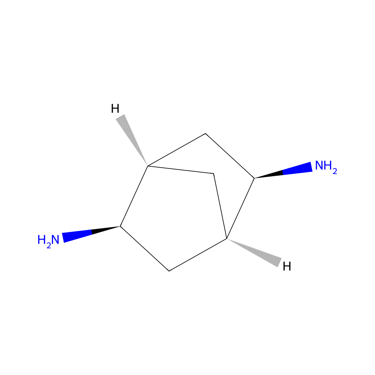 (1R,2R,4R,5R)-Bicyclo(2.2.1)heptane-2,5-diamine molecular structure, CAS 698353-43-4