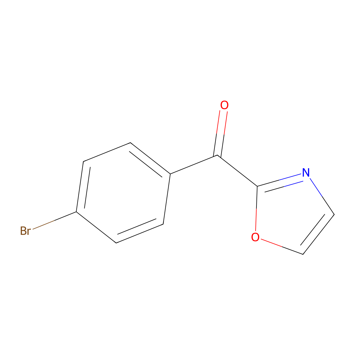 2-(4-Bromobenzoyl)oxazole molecular structure, CAS 698355-80-5