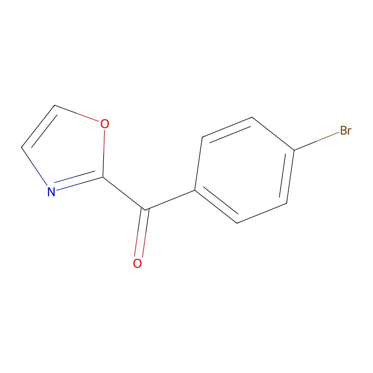 2-(4-Bromobenzoyl)oxazole molecular structure, CAS 698355-80-5