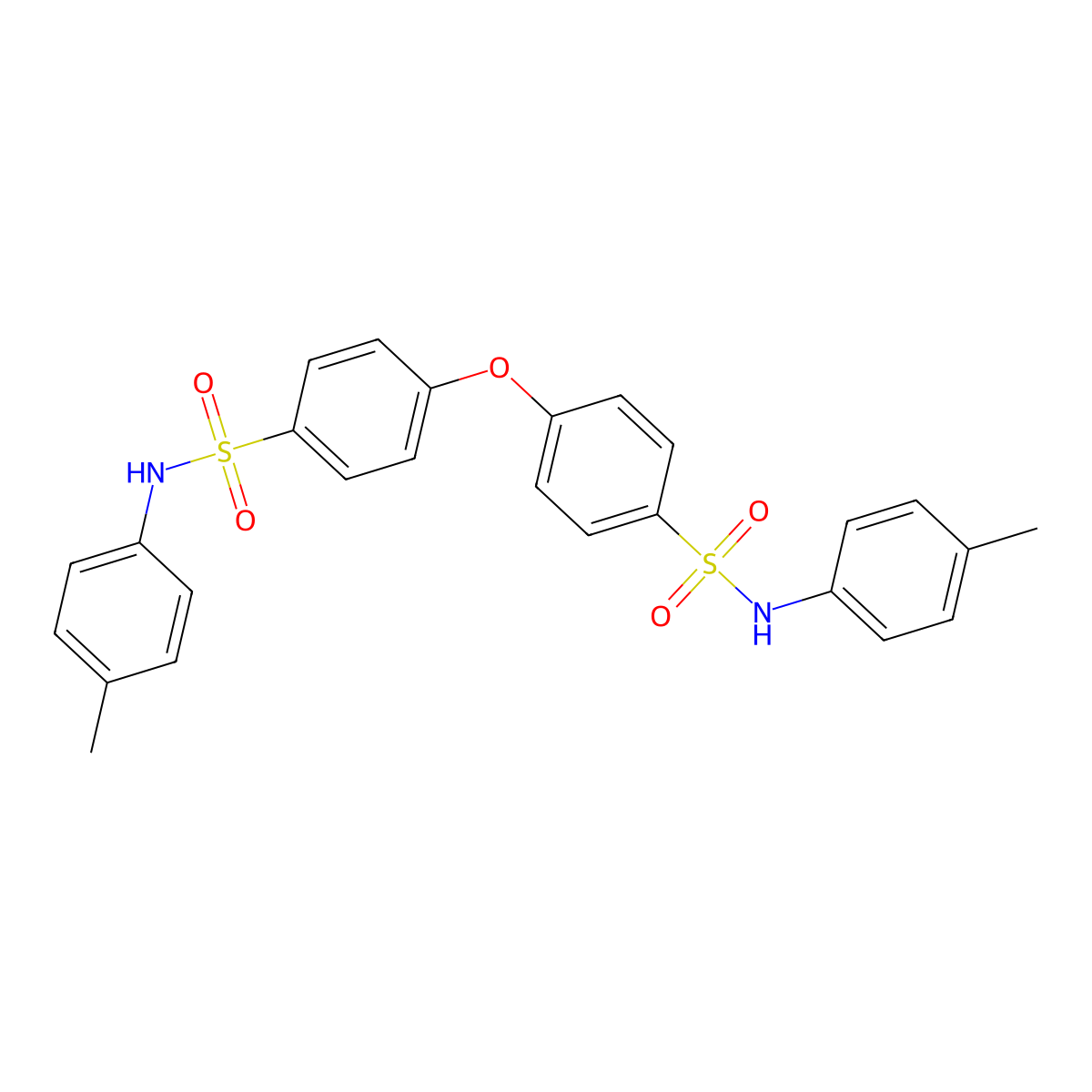 4,4'-Oxybis[N-(4-methylphenyl)benzene-1-sulfonamide] molecular structure, CAS 698368-29-5