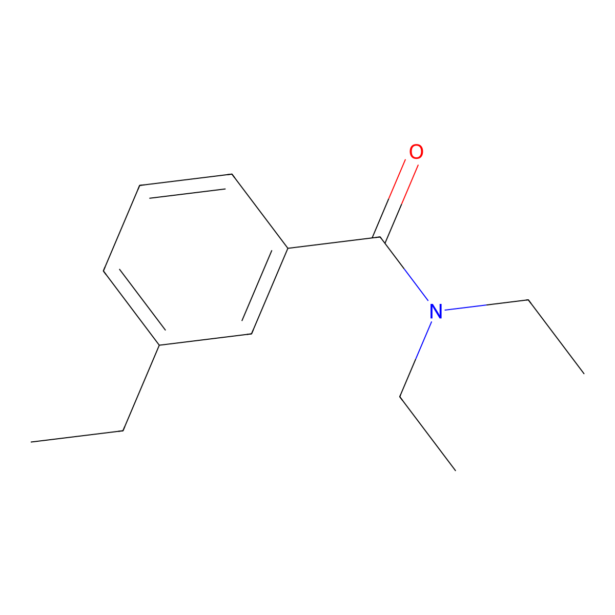 Benzamide, N,N,3-triethyl- molecular structure, CAS 698377-11-6