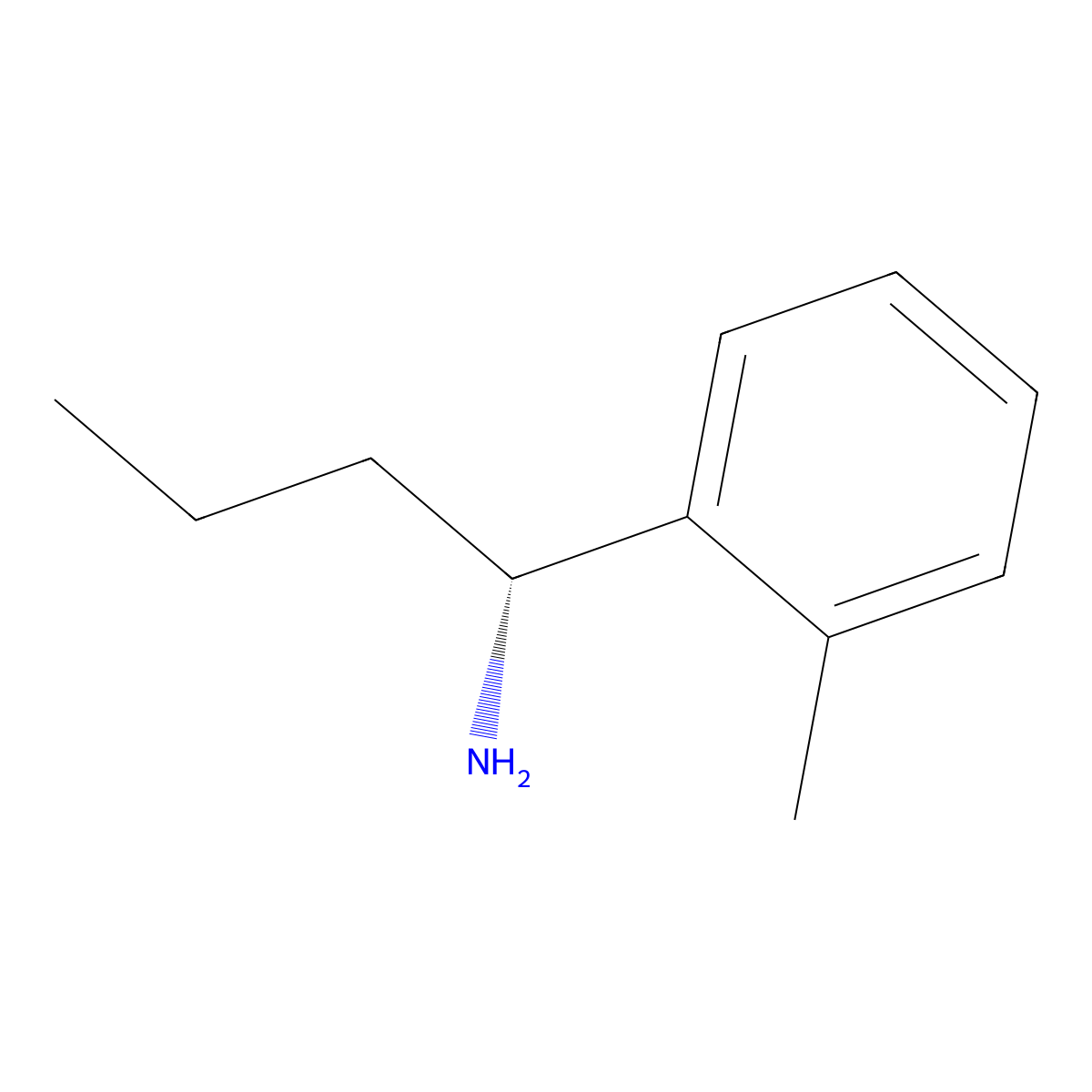(R)-1-(o-tolyl)Butan-1-amine molecular structure, CAS 698378-41-5