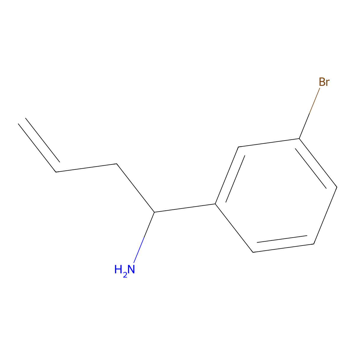(alphaR)-3-Bromo-alpha-2-propen-1-ylbenzenemethanamine molecular structure, CAS 698378-92-6