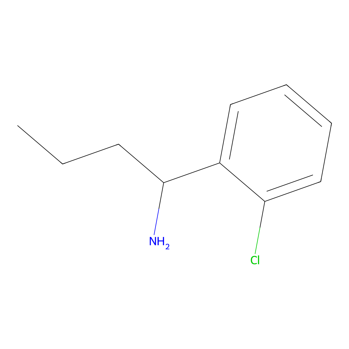(R)-1-(2-Chlorophenyl)butan-1-amine molecular structure, CAS 698379-14-5