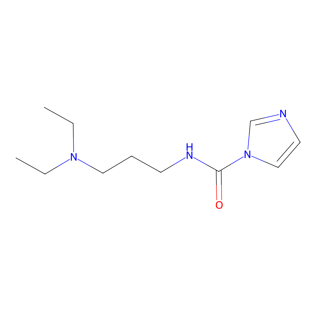 N-[3-(diethylamino)propyl]-1H-imidazole-1-carboxamide molecular structure, CAS 698388-50-0