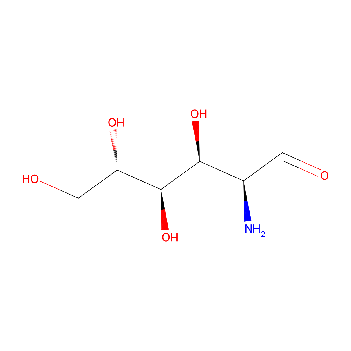 2-Amino-2-deoxy-L-glucose molecular structure, CAS 69839-78-7
