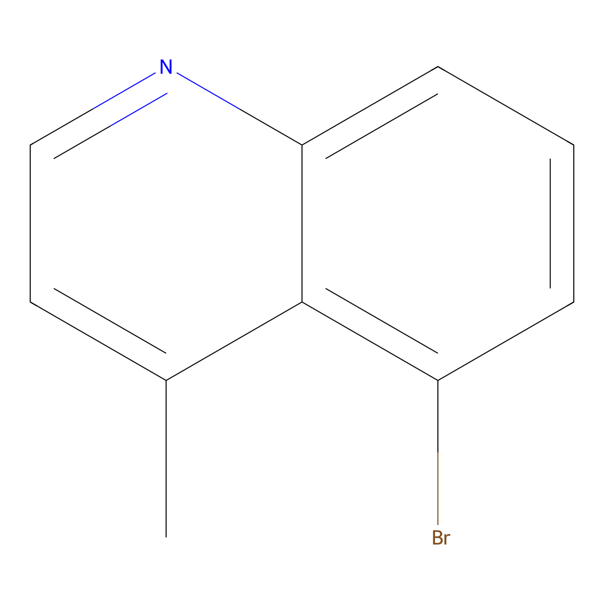 5-Bromo-4-methylquinoline molecular structure, CAS 698392-18-6