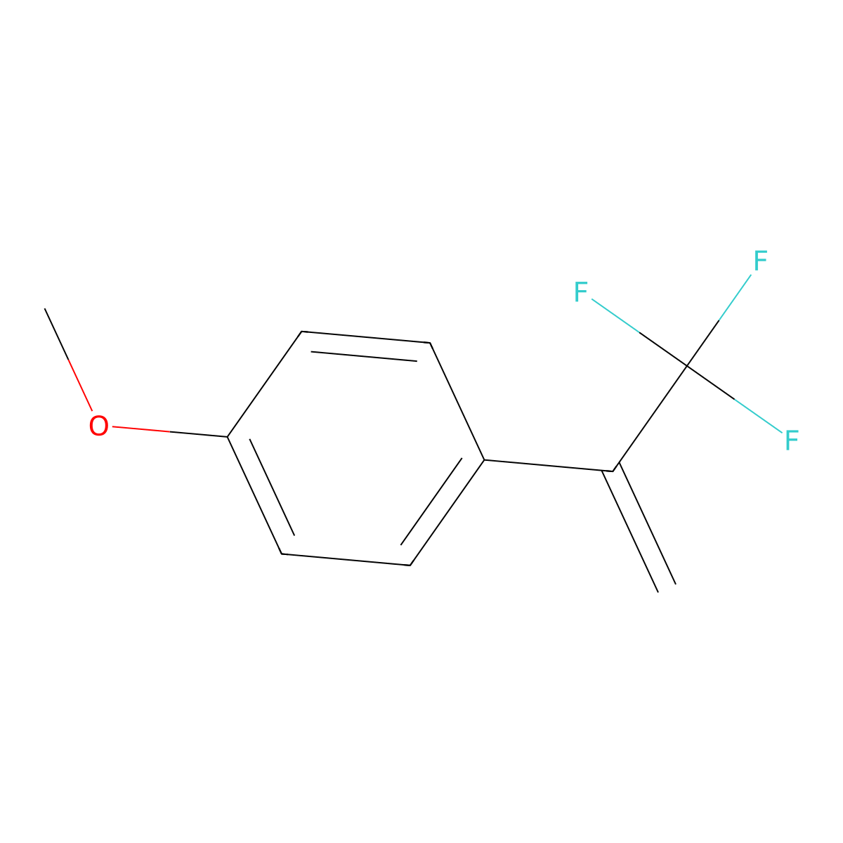 p-Methoxy-alpha-(trifluoromethyl)styrene molecular structure, CAS 69843-08-9