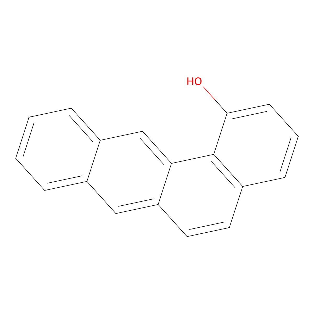 1-Hydroxybenz[a]anthracene molecular structure, CAS 69847-26-3