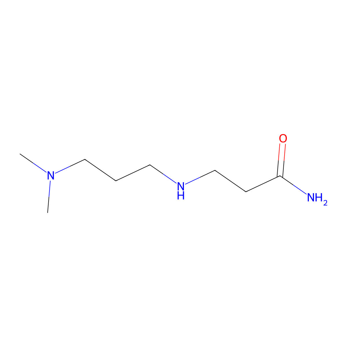 3-[3-(Dimethylamino)propylamino]propanamide molecular structure, CAS 69852-49-9