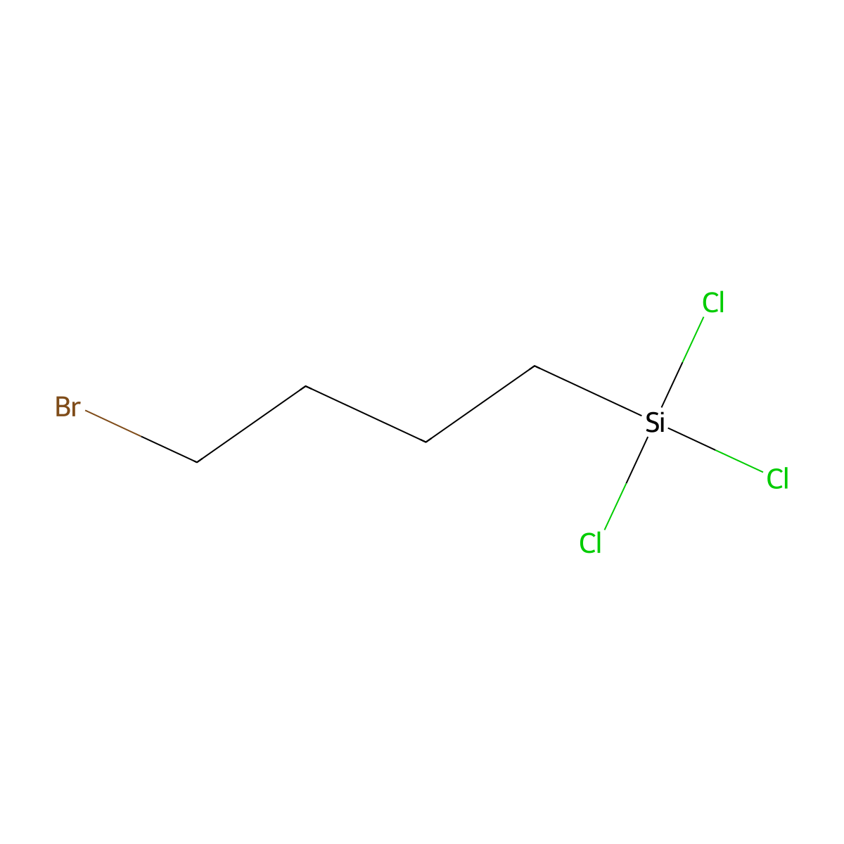 4-Bromobutyltrichlorosilane molecular structure, CAS 69858-29-3
