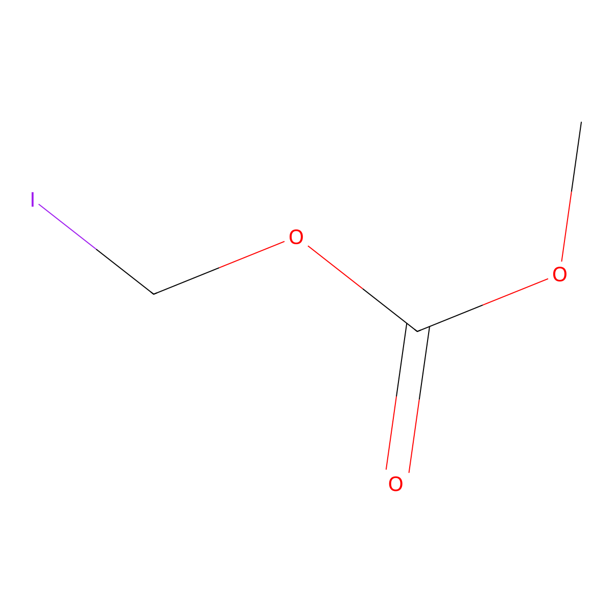 Iodomethyl methyl carbonate molecular structure, CAS 69862-08-4