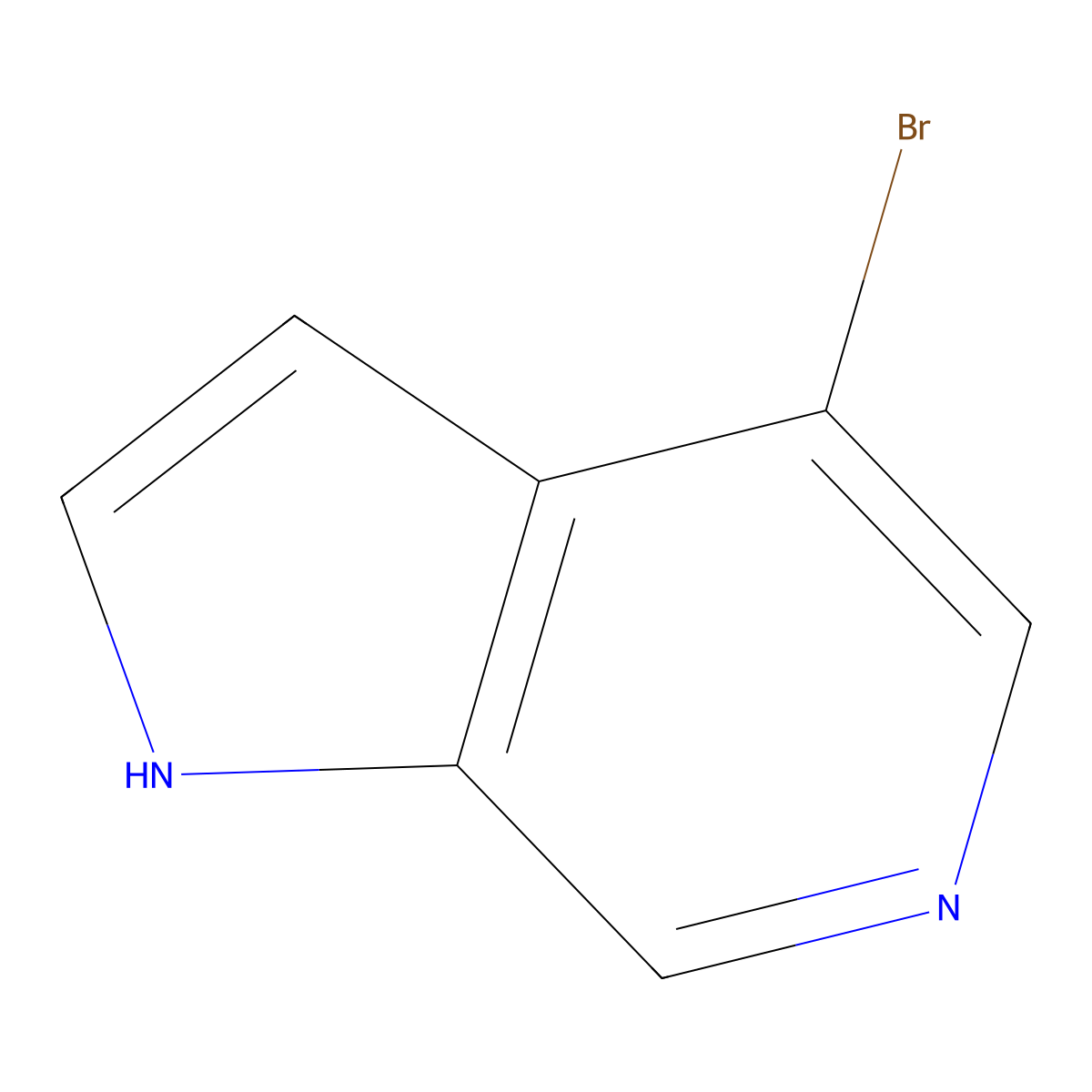 4-Bromo-1H-pyrrolo(2,3-c)pyridine molecular structure, CAS 69872-17-9