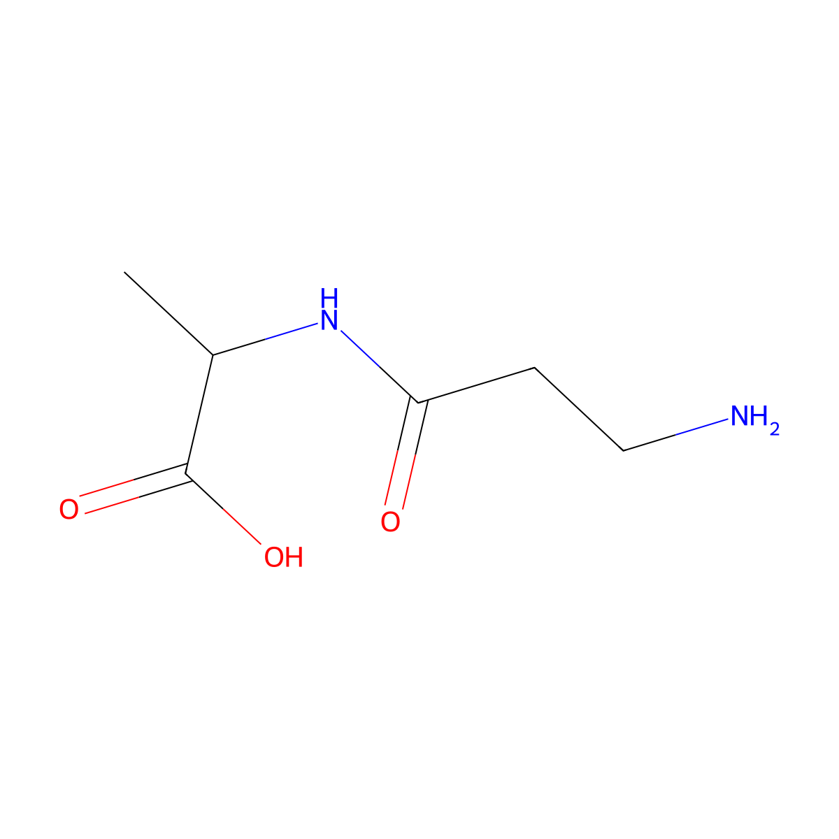 beta-Alanylalanine molecular structure, CAS 69875-14-5