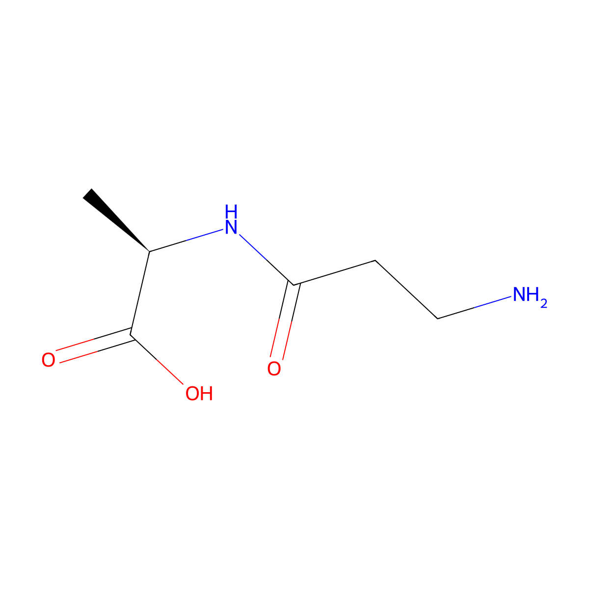 beta-Alanylalanine molecular structure, CAS 69875-14-5