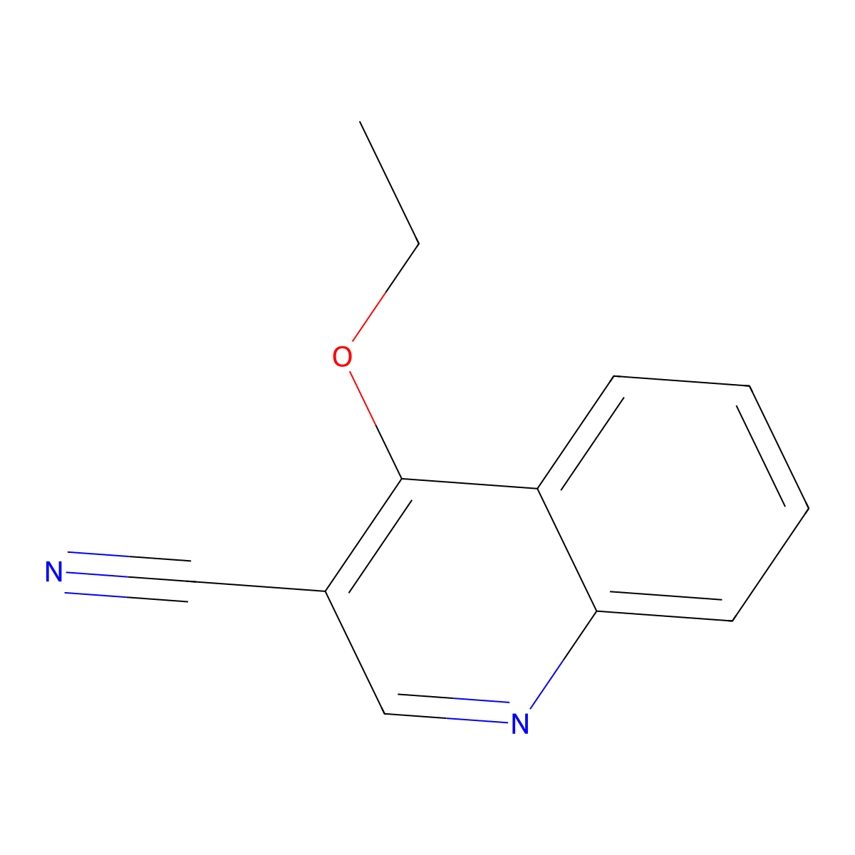 4-Ethoxyquinoline-3-carbonitrile molecular structure, CAS 69875-50-9