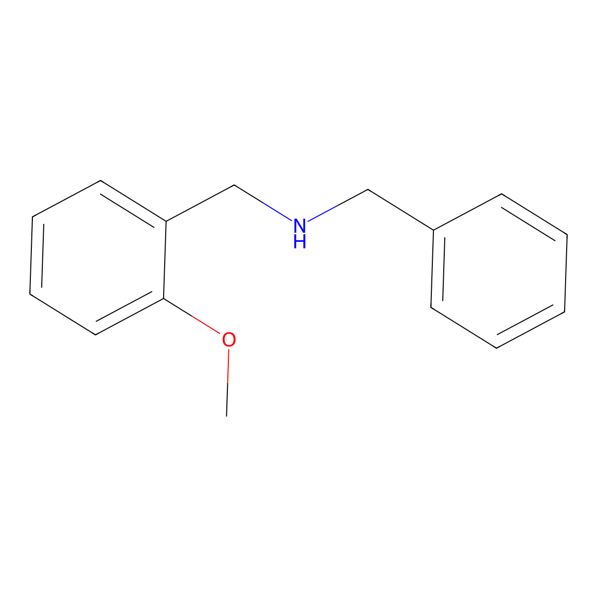 Benzyl-(2-methoxybenzyl)amine molecular structure, CAS 69875-89-4