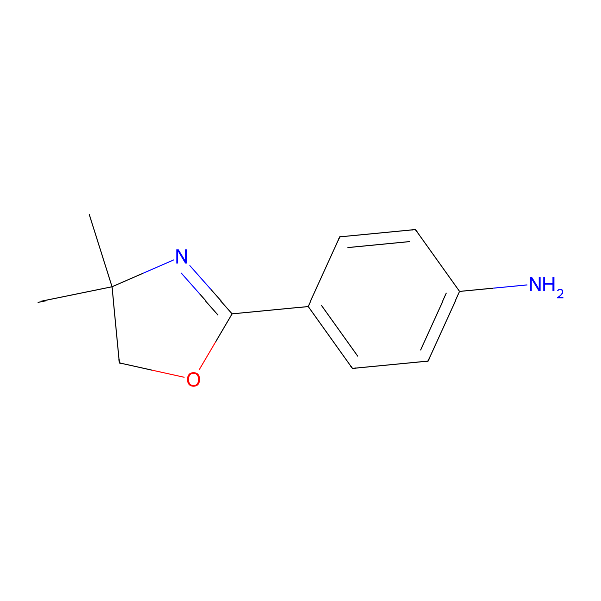 4-(4,4-Dimethyl-4,5-dihydro-1,3-oxazol-2-yl)aniline molecular structure, CAS 69876-88-6