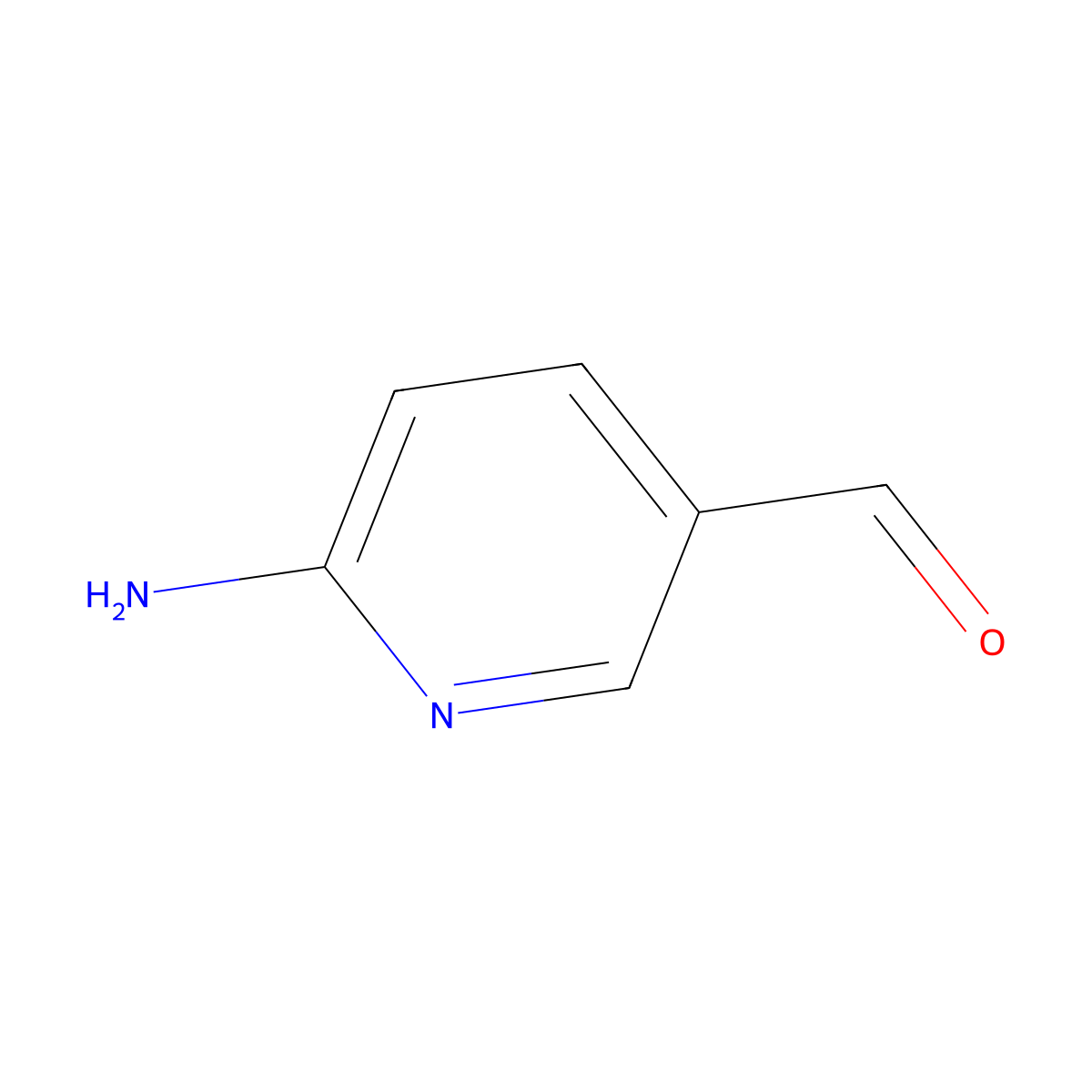 6-Aminonicotinaldehyde molecular structure, CAS 69879-22-7