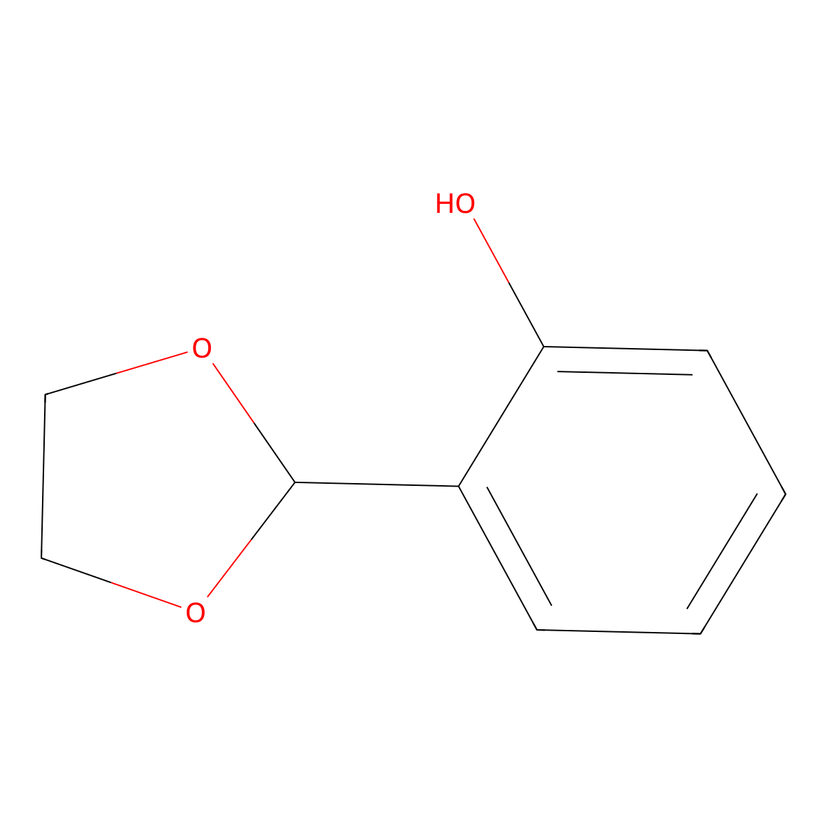 2-(1,3-Dioxolan-2-yl)phenol molecular structure, CAS 6988-19-8