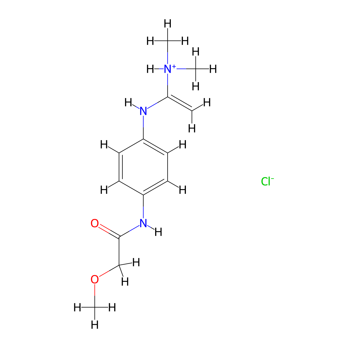 Amidantel hydrochloride molecular structure, CAS 69884-15-7