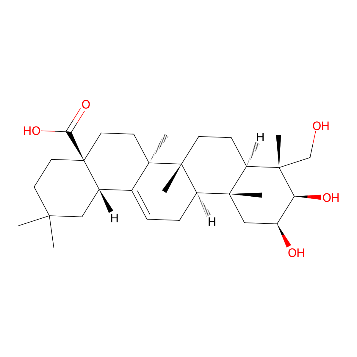 Bayogenin molecular structure, CAS 6989-24-8