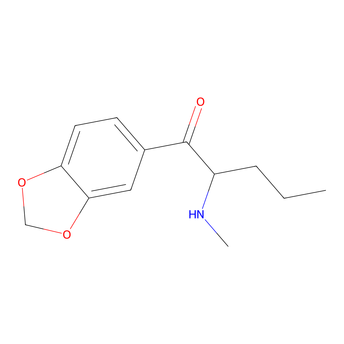 Pentylone molecular structure, CAS 698963-77-8
