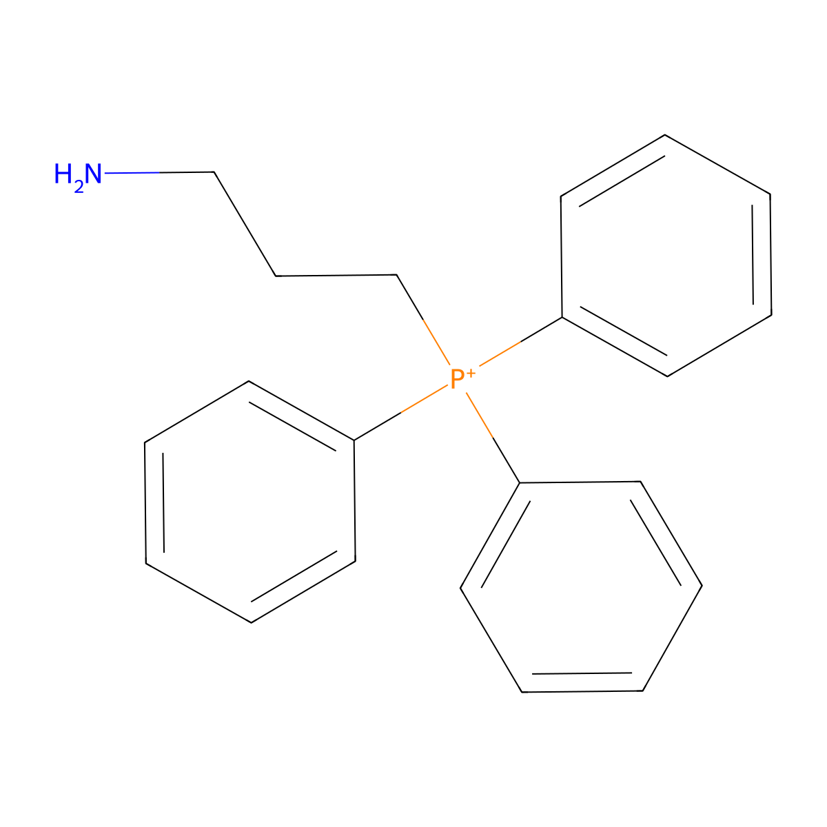 (3-Aminopropyl)triphenylphosphonium molecular structure, CAS 698967-00-9