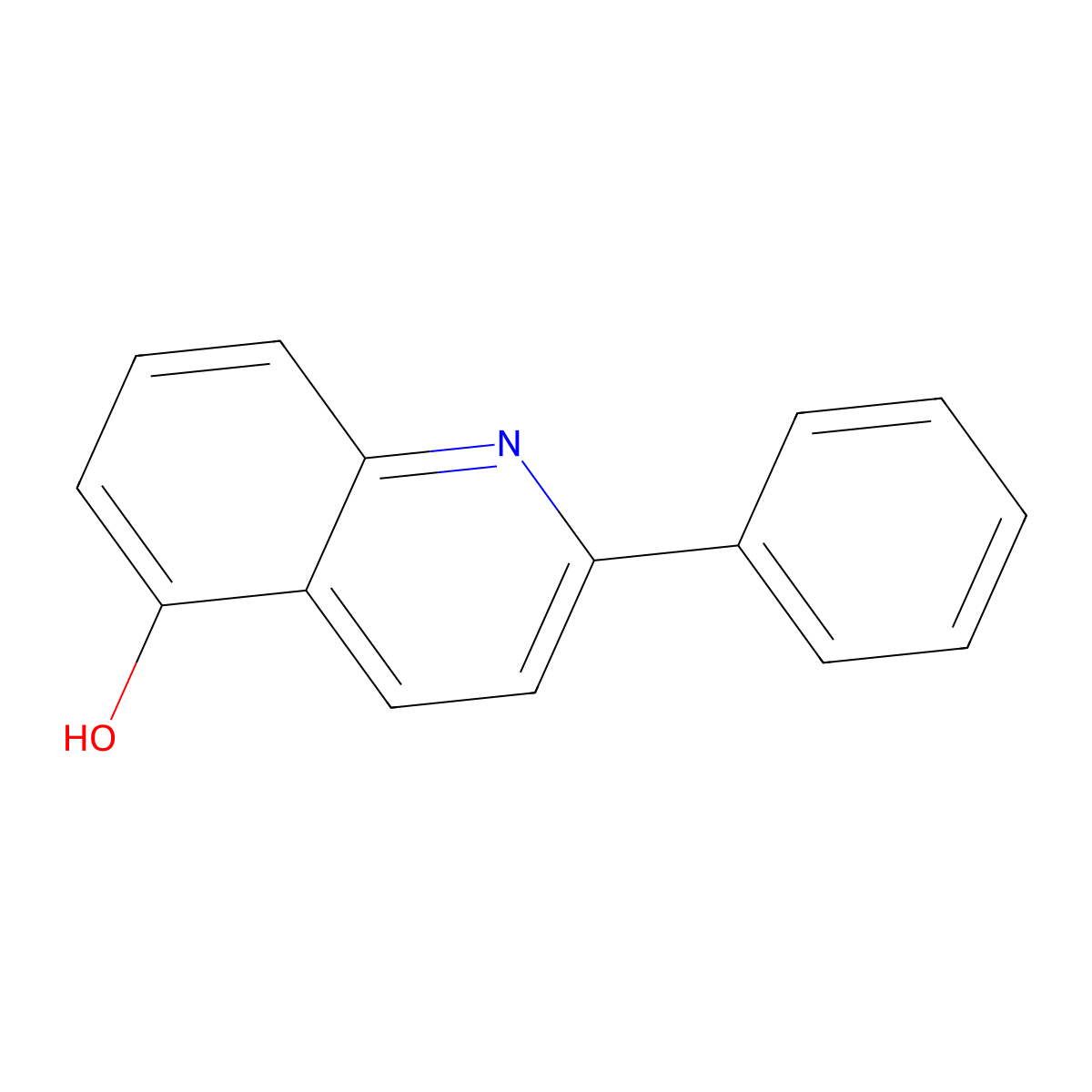2-Phenylquinolin-5-ol molecular structure, CAS 698984-37-1