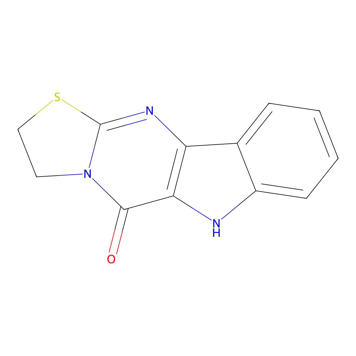 9H-3-Thia-4,9,10a-triazacyclopenta[b]fluoren-10-one, 1,2-dihydro- molecular structure, CAS 698984-98-4