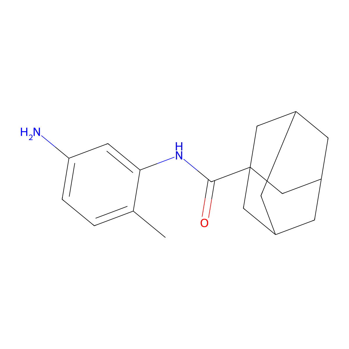 N-(5-amino-2-methylphenyl)adamantane-1-carboxamide molecular structure, CAS 698985-04-5