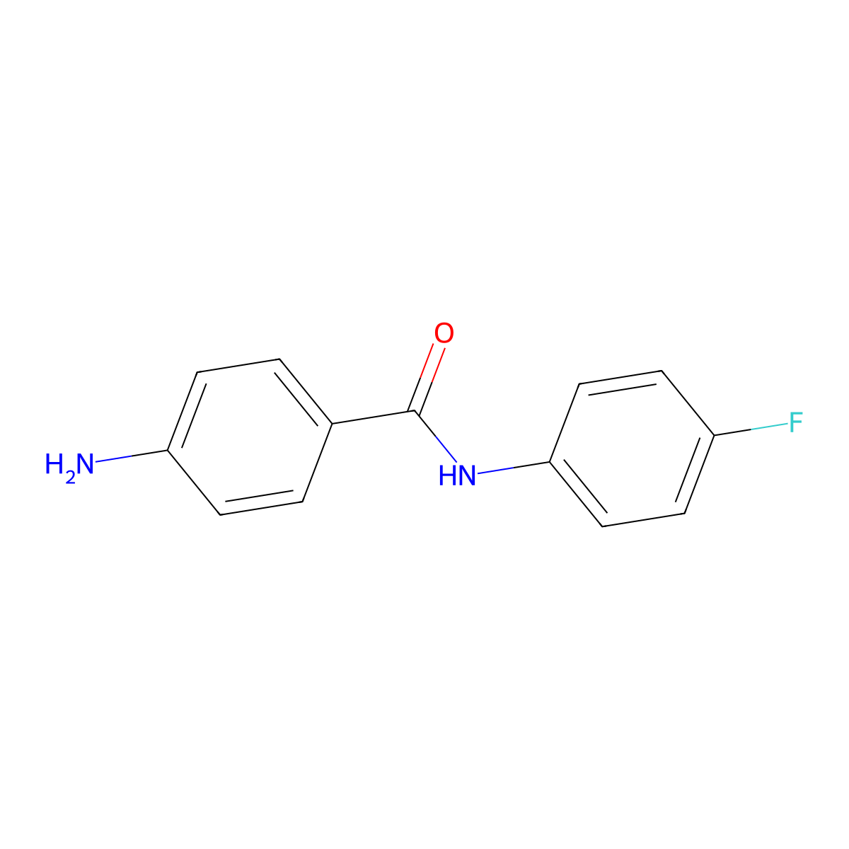 4-amino-N-(4-fluorophenyl)benzamide molecular structure, CAS 698988-07-7