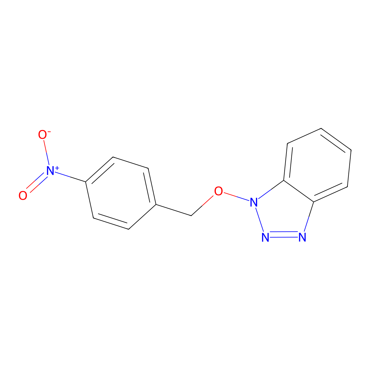 1-[(4-Nitrophenyl)methoxy]benzotriazole molecular structure, CAS 698991-76-3