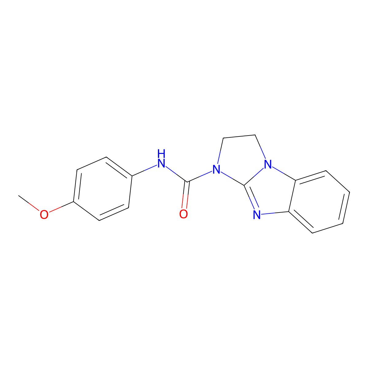N-(4-methoxyphenyl)-2,3-dihydro-1H-imidazo[1,2-a]benzimidazole-1-carboxamide molecular structure, CAS 698995-48-1