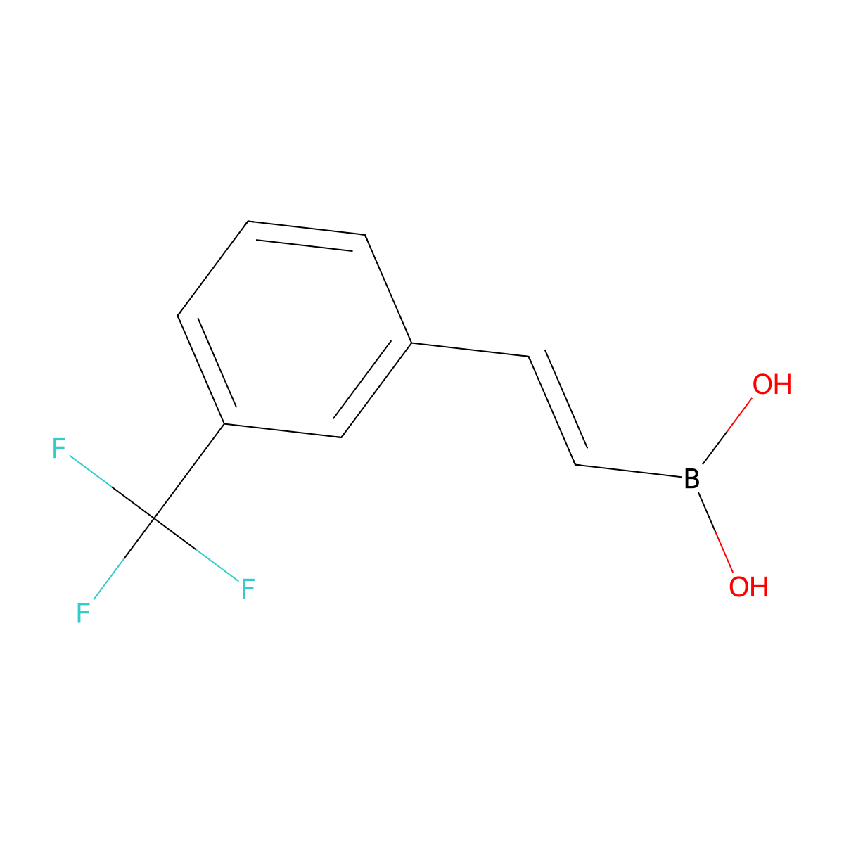 2-(3-Trifluoromethyl-phenyl)-etheneboronic acid molecular structure, CAS 698998-84-4