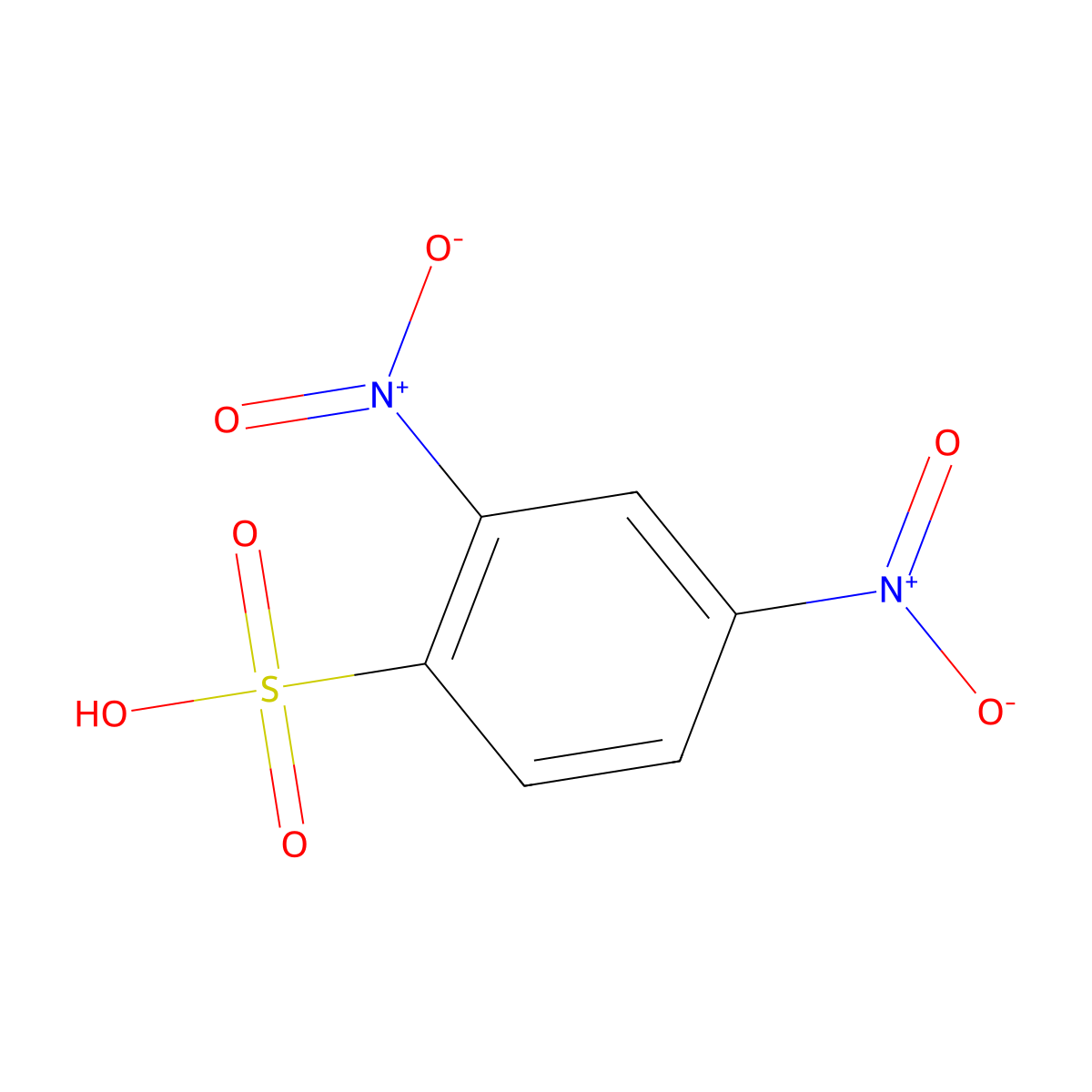 2,4-Dinitrobenzenesulfonic acid molecular structure, CAS 698999-22-3