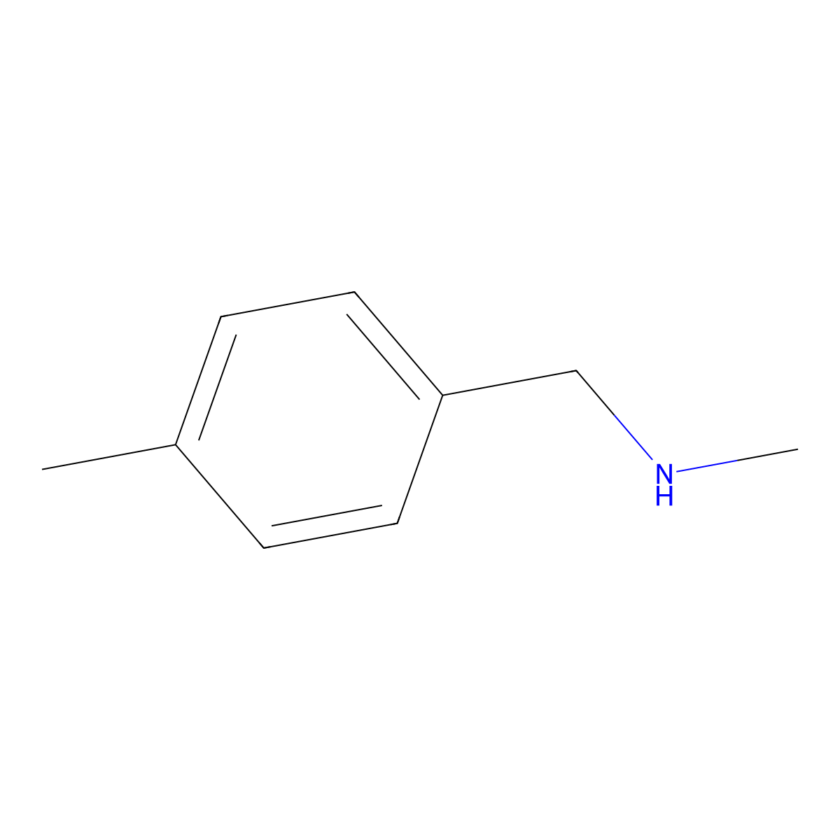N-Methyl-4-methylbenzylamine molecular structure, CAS 699-04-7