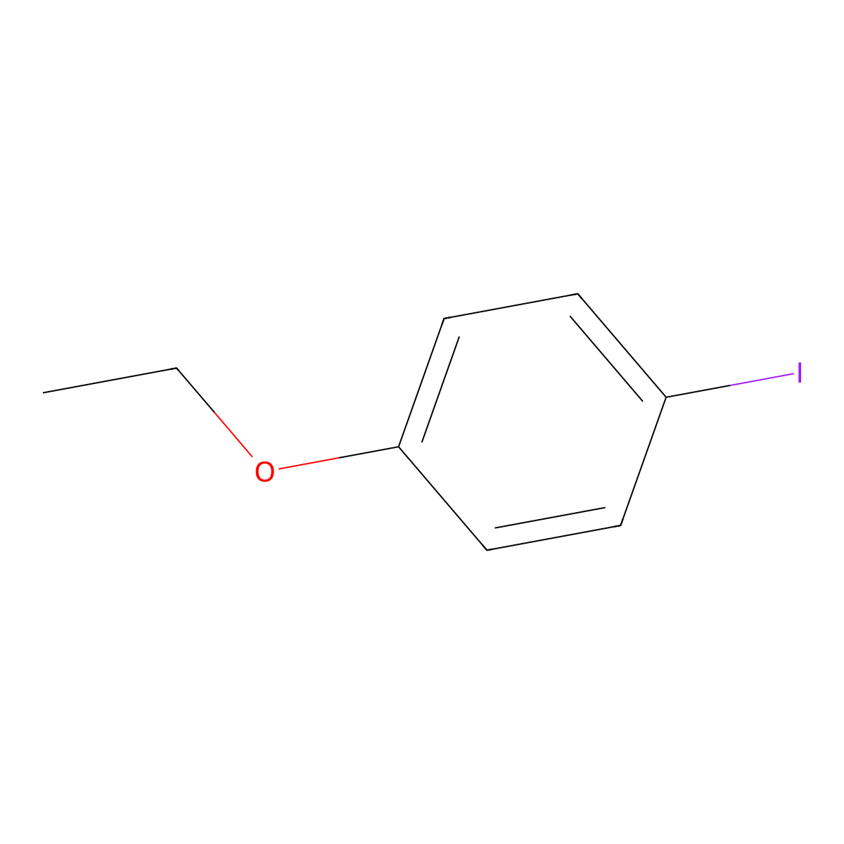 1-Ethoxy-4-iodobenzene molecular structure, CAS 699-08-1
