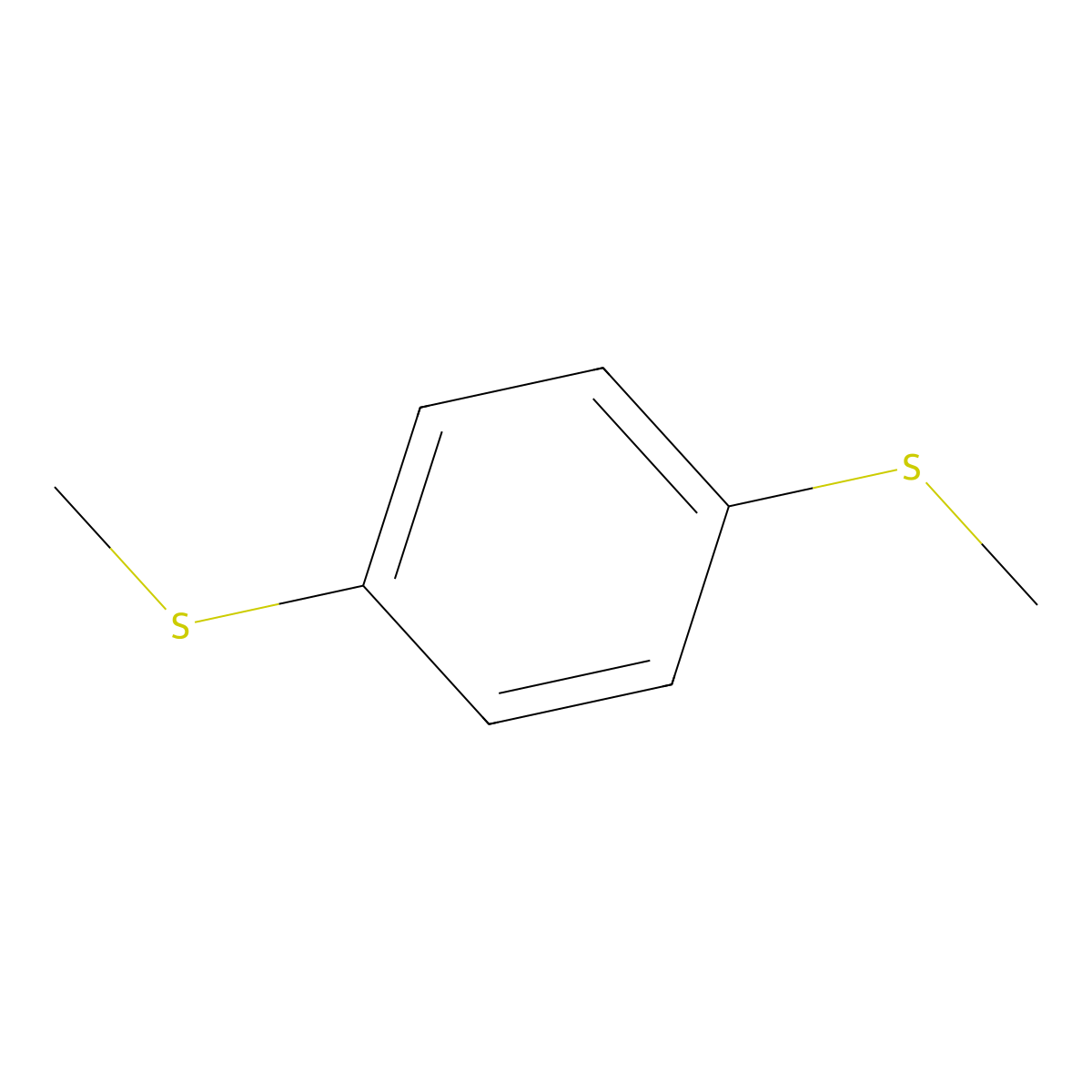 Benzene, 1,4-bis(methylthio)- molecular structure, CAS 699-20-7