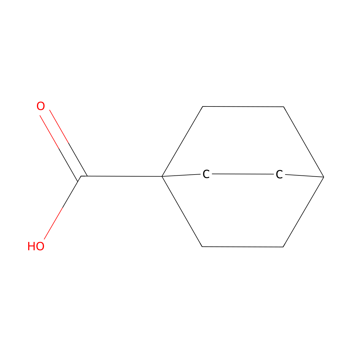 Bicyclo[2.2.2]octane-1-carboxylic acid molecular structure, CAS 699-55-8
