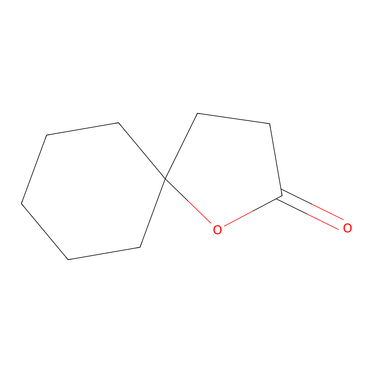 1-Oxaspiro[4.5]decan-2-one molecular structure, CAS 699-61-6