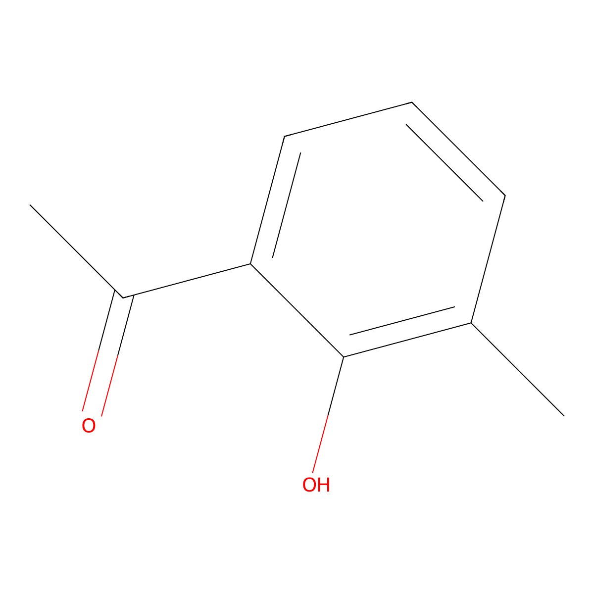 1-(2-Hydroxy-3-methylphenyl)ethan-1-one molecular structure, CAS 699-91-2