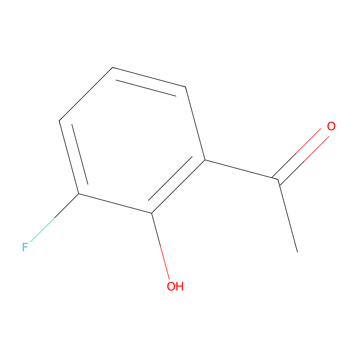 1-(3-Fluoro-2-hydroxyphenyl)ethanone molecular structure, CAS 699-92-3