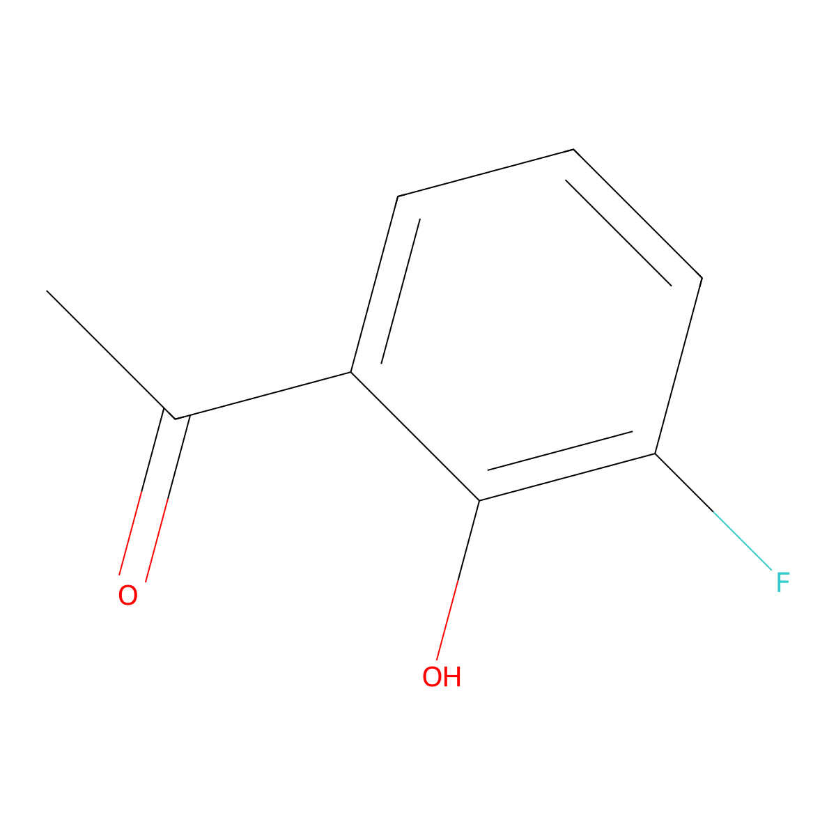 1-(3-Fluoro-2-hydroxyphenyl)ethanone molecular structure, CAS 699-92-3