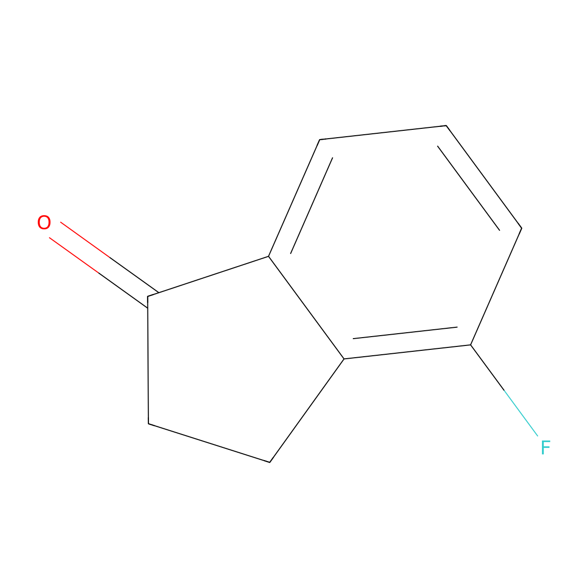 4-Fluoro-1-indanone molecular structure, CAS 699-99-0