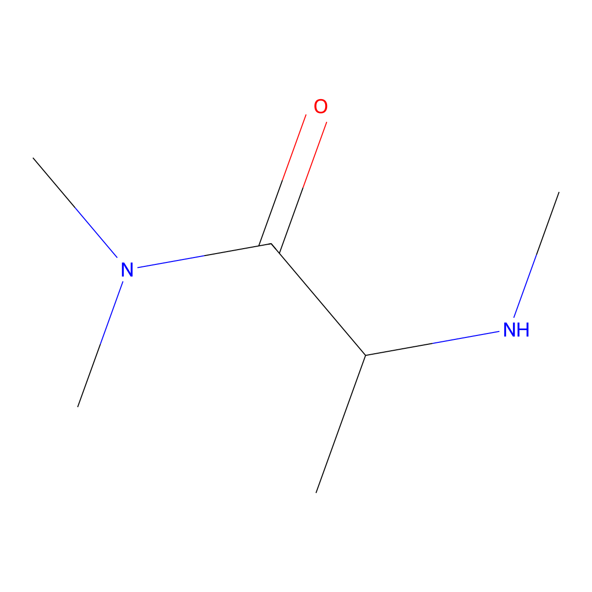 N,N-dimethyl-2-(methylamino)propanamide molecular structure, CAS 69902-16-5