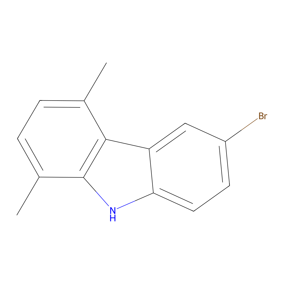 6-bromo-1,4-dimethyl-9H-carbazole molecular structure, CAS 69902-42-7