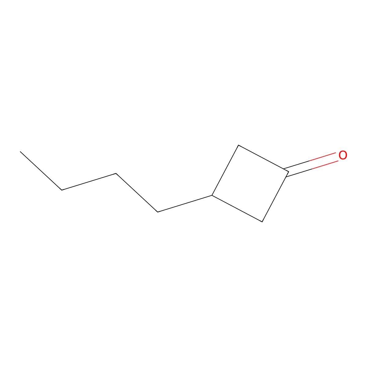 3-Butylcyclobutan-1-one molecular structure, CAS 69906-54-3