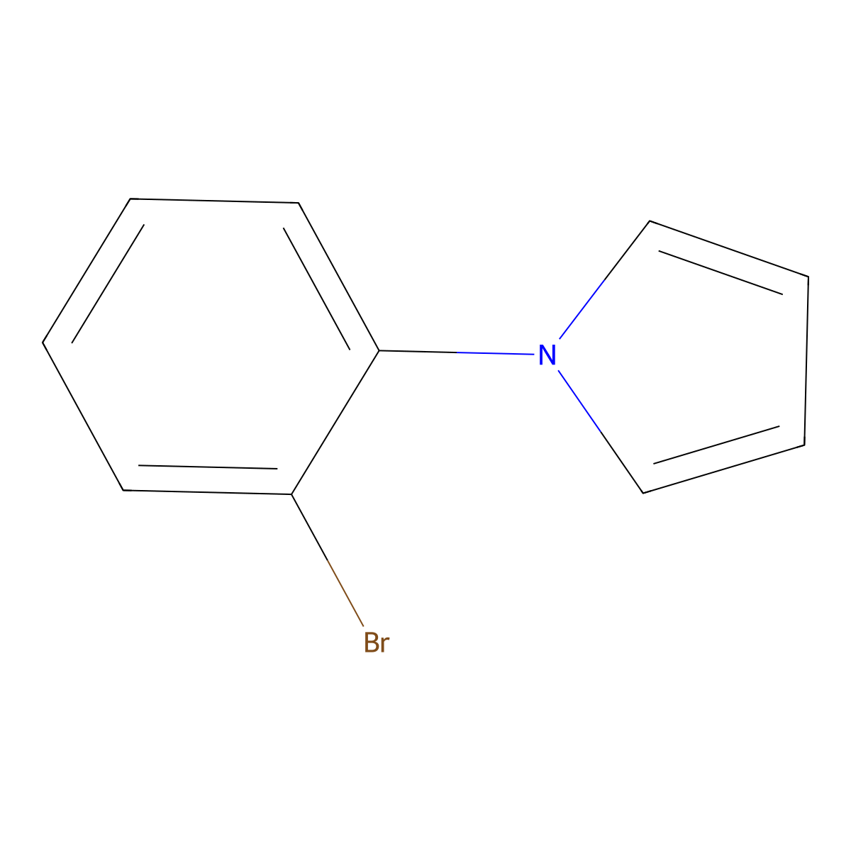 1-(2-bromophenyl)-1H-pyrrole molecular structure, CAS 69907-27-3