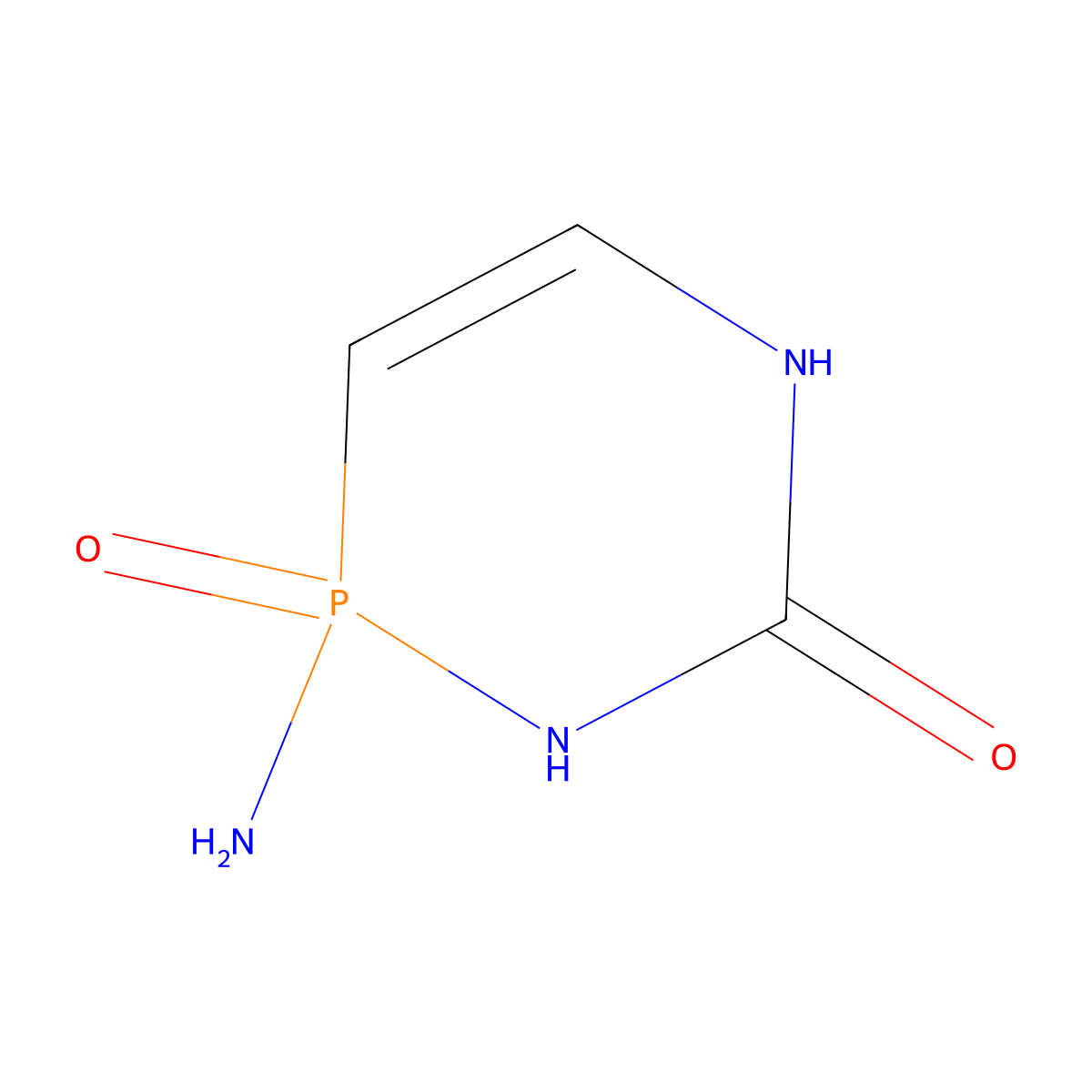 2-Amino-2-oxo-1,5-dihydro-1,5,2lambda5-diazaphosphinin-6-one molecular structure, CAS 69907-44-4